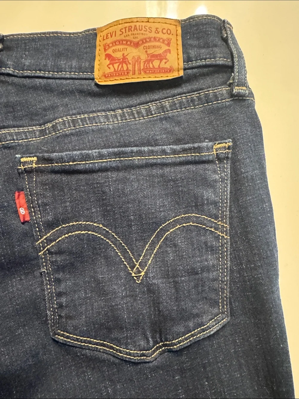 Levi's Women's Dark Indigo Boyfriend Jeans